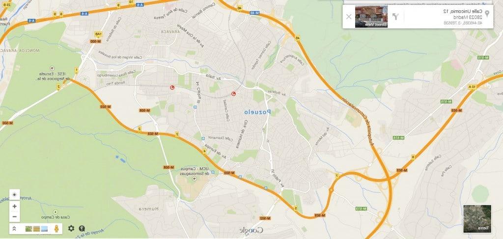 como llegar a Pozuelo Madrid mapa