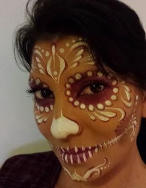 maquillaje fantasia mujer calavera mejicana