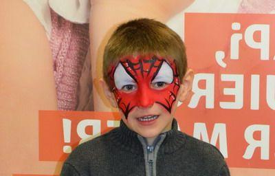 maquillaje de carnaval niño spiderman