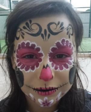 maquillaje para halloween esqueleto