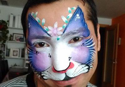 maquillaje para carnaval gato